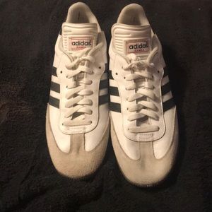 White adidas sambas